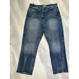 Vintage Y2K Akademiks Straight Leg Dark Wash Baggy Fit Jeans Men's Size 38/34